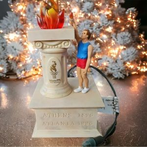 1999 Hallmark Keepsake Magic Lighting the Flame Olympic Christmas Ornament Works